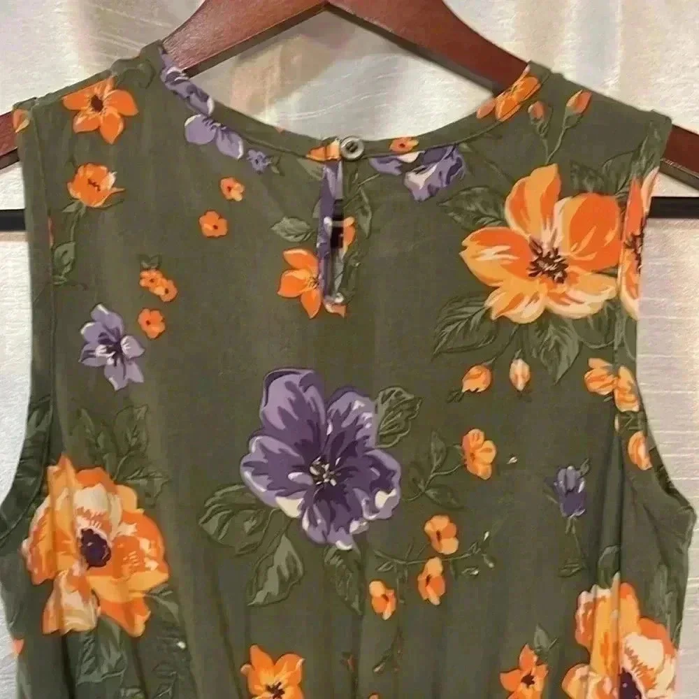 Darling Blueberi Boulevard Girl’s XL Floral Sleeveless Dress
